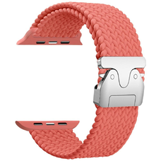 Beline Szőtt Nylon Ejtőernyős Szíj Apple Watch 42/44/45/49mm Rose Red
