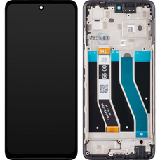 LCD kijelző modul tok Motorola Moto G62 5G, fekete