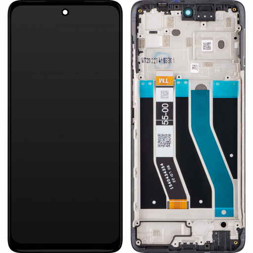 LCD kijelző modul tok Motorola Moto G62 5G, fekete