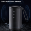 USAMS YC Széria Bluetooth 5.0 10W vízálló vezeték nélküli hangszóró hordozópánttal fekete YC01 - 1. kép