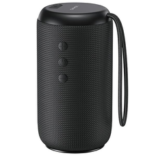 USAMS YC Széria Bluetooth 5.0 10W vízálló vezeték nélküli hangszóró hordozópánttal fekete YC01