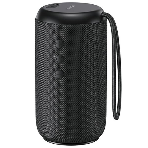 USAMS YC Széria Bluetooth 5.0 10W vízálló vezeték nélküli hangszóró hordozópánttal fekete YC01