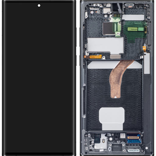 LCD kijelző modul Samsung Galaxy S22 Ultra 5G S908, fekete