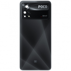 Akkumulátorfedél Xiaomi Poco X4 Pro 5G-hez, Lézerfekete tok