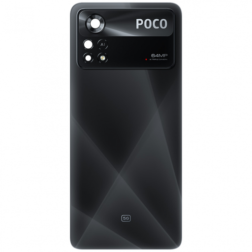Akkumulátorfedél Xiaomi Poco X4 Pro 5G-hez, Lézerfekete tok