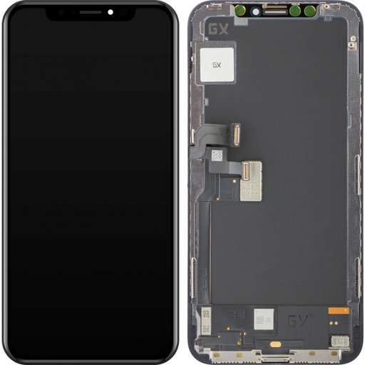 GX kijelzőmodul Apple iPhone X-hez, OLED verzió, fekete