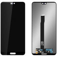 LCD Kijelzőmodul MP Huawei P20-hoz, keret nélkül, utángyártott, fekete