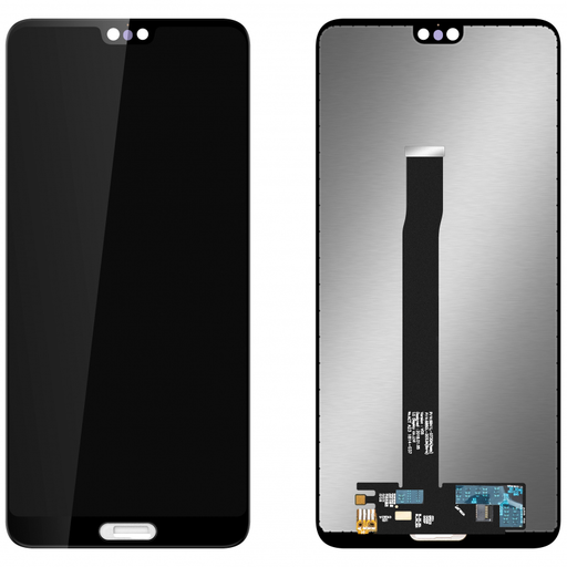 LCD Kijelzőmodul MP Huawei P20-hoz, keret nélkül, utángyártott, fekete