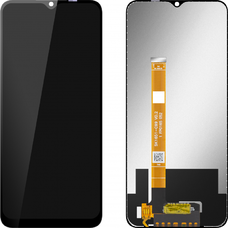 LCD kijelzőmodul MP Realme C21Y / C25Y készülékhez, keret nélkül, utángyártott, fekete