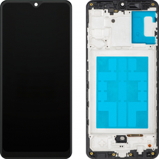 LCD kijelzőmodul MP Samsung Galaxy A31 A315, utángyártott, fekete kijelzőmodul