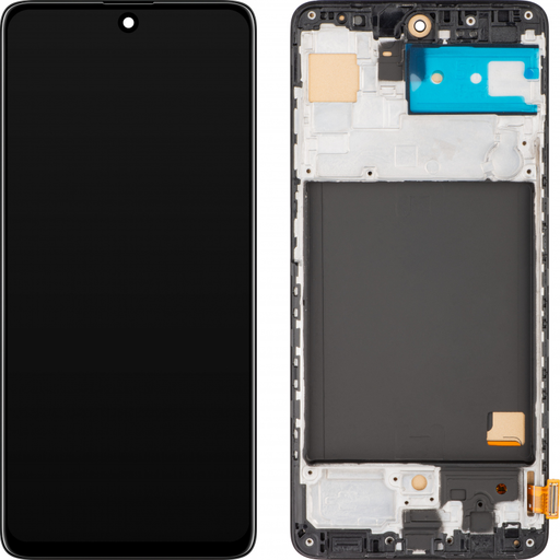 LCD kijelző modul MP Samsung Galaxy A51 A515, utángyártott, fekete