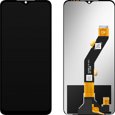 LCD Kijelzőmodul MP ZTE Blade A34 / Blade A54, keret nélkül, utángyártott, fekete kijelző