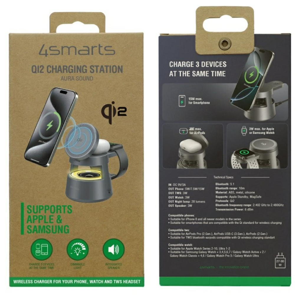 4 okos Aura Hang Qi2 szürke töltőállomás - 8