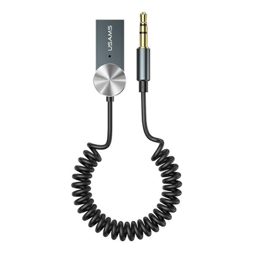 USAMS Bluetooth 5.0 Audio Adapter USB-AUX szürke/fényes SJ464JSQ01 (US-SJ464)