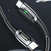 USAMS Fonott USB-C - Lightning Okos Áramtalanító 20W PD Kábel 1.2m sötétzöld SJ - 0. kép