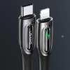 USAMS Fonott USB-C - Lightning Okos Áramtalanító 20W PD Kábel 1.2m sötétzöld SJ - 4. kép