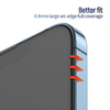 Blueo - Tükröződésmentes HD Üveg - iPhone 14 Pro Max - Fekete - 4. kép