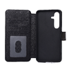 Okos Fény fliptok Xiaomi Redmi Note 14 4G (Global) fekete (164.84 x 78.15 x 8.16 mm) tok - 1. kép