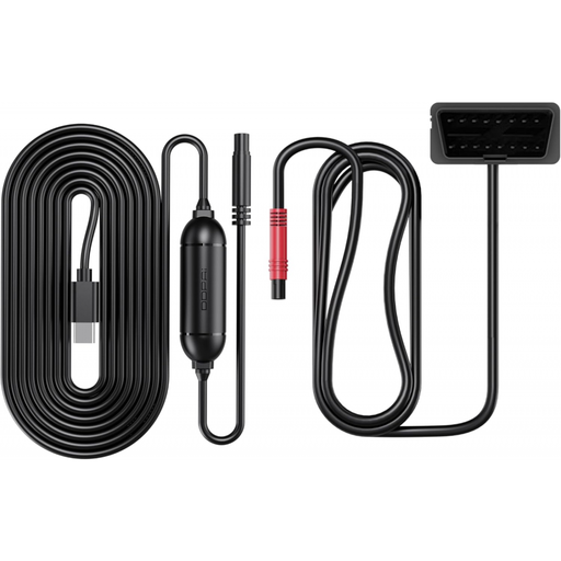 Hardwire OBD Kit DDPAI autós kamerához Mini5 / N1 Dual / N3 Pro / N5 Dual / Z40 / Z60, Fekete