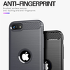 iPhone SE 2, SE 2020 / iPhone SE 3, SE 2022 - TechSuit - Carbon Silicone - Fekete tok - 0. kép