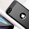 iPhone SE 2, SE 2020 / iPhone SE 3, SE 2022 - TechSuit - Carbon Silicone - Fekete tok - 2. kép