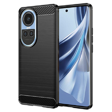 Oppo Reno10 / Reno10 Pro - Techsuit - Karbon Szilikon - Fekete tok