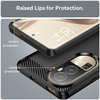 Oppo Reno10 / Reno10 Pro - Techsuit - Karbon Szilikon - Fekete tok - 4. kép