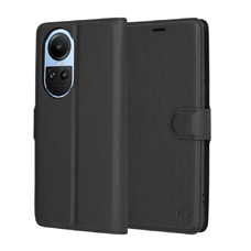 Oppo Reno10 / Reno10 Pro - Bőr Tok - Techsuit - Fekete. tok