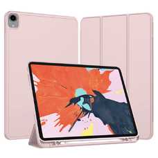  iPad Pro 12.9 (2018/2020/2021/2022) - Techsuit - Flex Trifold (ceruzatartóval) - Rózsaszín tok