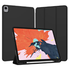  iPad Pro 12.9 (2018/2020/2021/2022) - Techsuit - Flex Trifold (ceruzatartóval) - Fekete tok