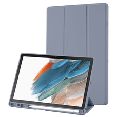 Samsung Galaxy Tab A8 10.5 (2021) - Techsuit - Flex Trifold (ceruzatartóval) - Lila tok