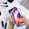 5D Full Glue kijelzővédő üvegfólia kerámiával Samsung S21 Ultra fekete - 2. kép