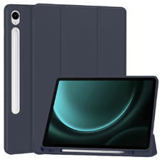 Samsung Galaxy Tab S9 FE - Techsuit - Flex Trifold (ceruzatartóval) - Sötétkék tok
