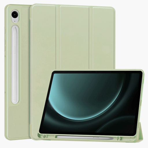 Samsung Galaxy Tab S9 FE - Techsuit - Flex Trifold (ceruzatartóval) - Matchazöld tok Samsung Galaxy Tab S9 FE - Techsuit - Flex Trifold (ceruzatartóval) - Matchazöld tok