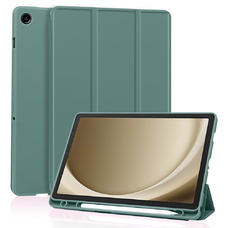 Samsung Galaxy Tab A9 Plus - Techsuit - Flex háromrészes tok (ceruzatartóval) - Zöld.