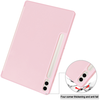 Samsung Galaxy Tab S9 FE Plus tok - Techsuit - Flex Trifold (ceruzatartóval) - Rózsaszín - 1. kép