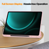 Samsung Galaxy Tab S9 FE Plus tok - Techsuit - Flex Trifold (ceruzatartóval) - Rózsaszín - 2. kép