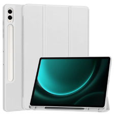 Techsuit - Flex Trifold (ceruzatartóval) - Samsung Galaxy Tab S9 FE Plus tok - Szürke.