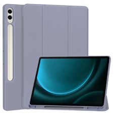 Samsung Galaxy Tab S9 FE Plus - Techsuit - Flex háromszoros tok (ceruzatartóval) - Lila.