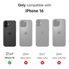 iPhone 16 Suritch Magsafe tok kihajtható állvánnyal és kameravédővel fekete ütésálló - 4. kép