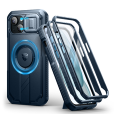 iPhone 15 Dexnor Magsafe puzdro, s vyklápacím stojanom, modré odolné voči nárazom iPhone 15 Dexnor Magsafe puzdro, s vyklápacím stojanom, modré odolné voči nárazom