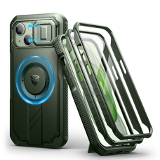 iPhone 15 Dexnor Magsafe puzdro, s vyklápacím stojanom, zelené odolné voči nárazom iPhone 15 Dexnor Magsafe puzdro, s vyklápacím stojanom, zelené odolné voči nárazom