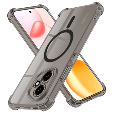 iPhone 17 Air - Techsuit ütésálló átlátszó szilikon tok MagSafe funkcióval - Füstfekete