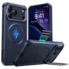  iPhone 17 Pro Kék ESR Cyber Armor kitámasztós tok