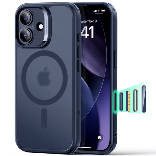 iPhone 17 Matt Kék ESR Klasszikus Hibrid HaloLock tok iPhone 17 Matt Kék ESR Klasszikus Hibrid HaloLock tok