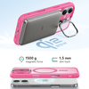  iPhone 17 Matt Rózsaszín ESR Klasszikus Hibrid HaloLock Kitámasztó tok - 4. kép