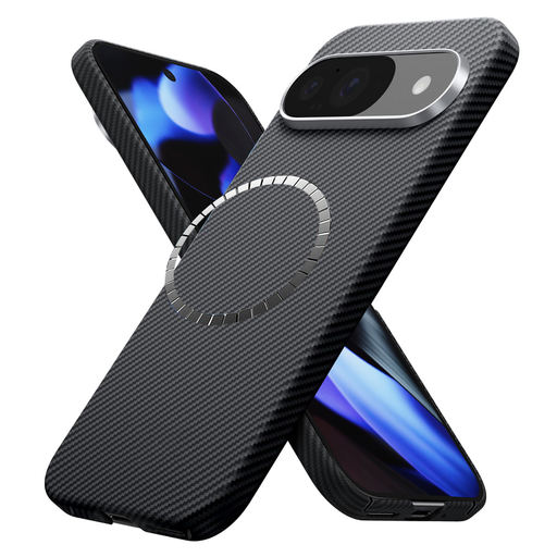 Techsuit - Aramid Fiber MagSafe tok - Google Pixel 9 / 9 Pro - Fekete Techsuit - Aramid Fiber MagSafe tok - Google Pixel 9 / 9 Pro - Fekete