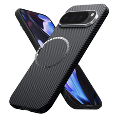 Techsuit - Aramid szálas MagSafe tok - Google Pixel 9 Pro XL - Fekete.