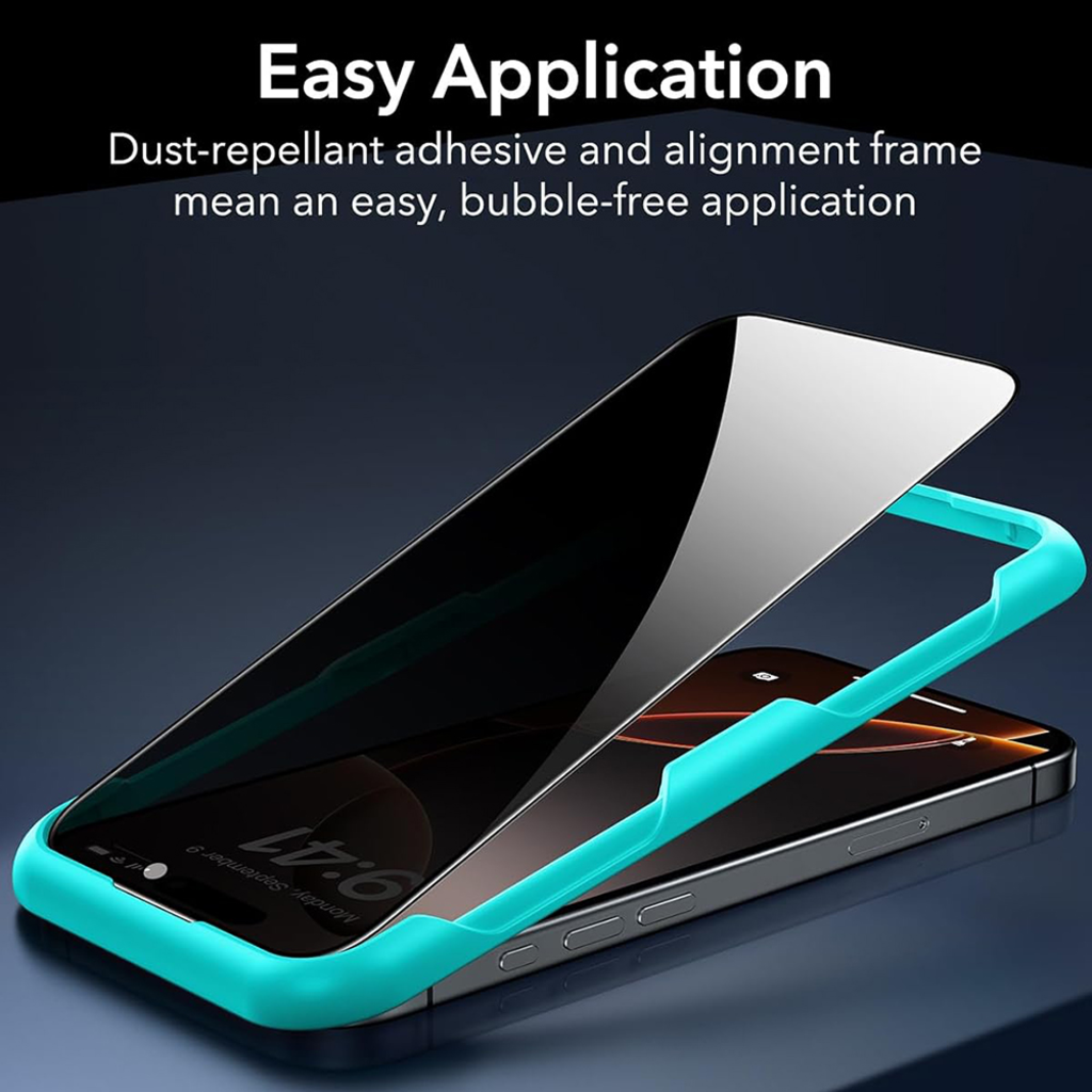  iPhone 17 Air Fekete ESR Adatvédelmi Edzett Üvegfólia (3 darab) - 7