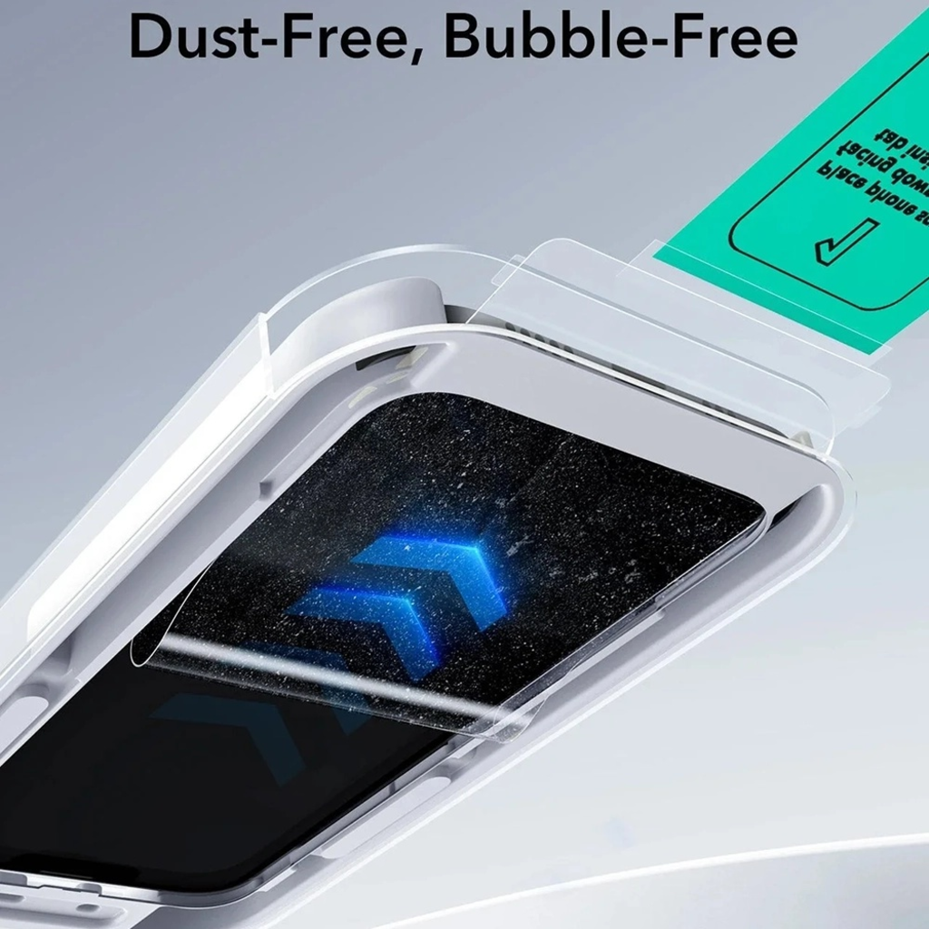  iPhone 17 / iPhone 16 Pro Fekete ESR Adatvédelmi edzett üveg UltraFit (3 darabos csomag) üvegfólia - 7